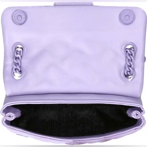 Kurt Geiger London Mini Kensington Drench Light Purple Leather Crossbody Bag - Picture 6 of 8